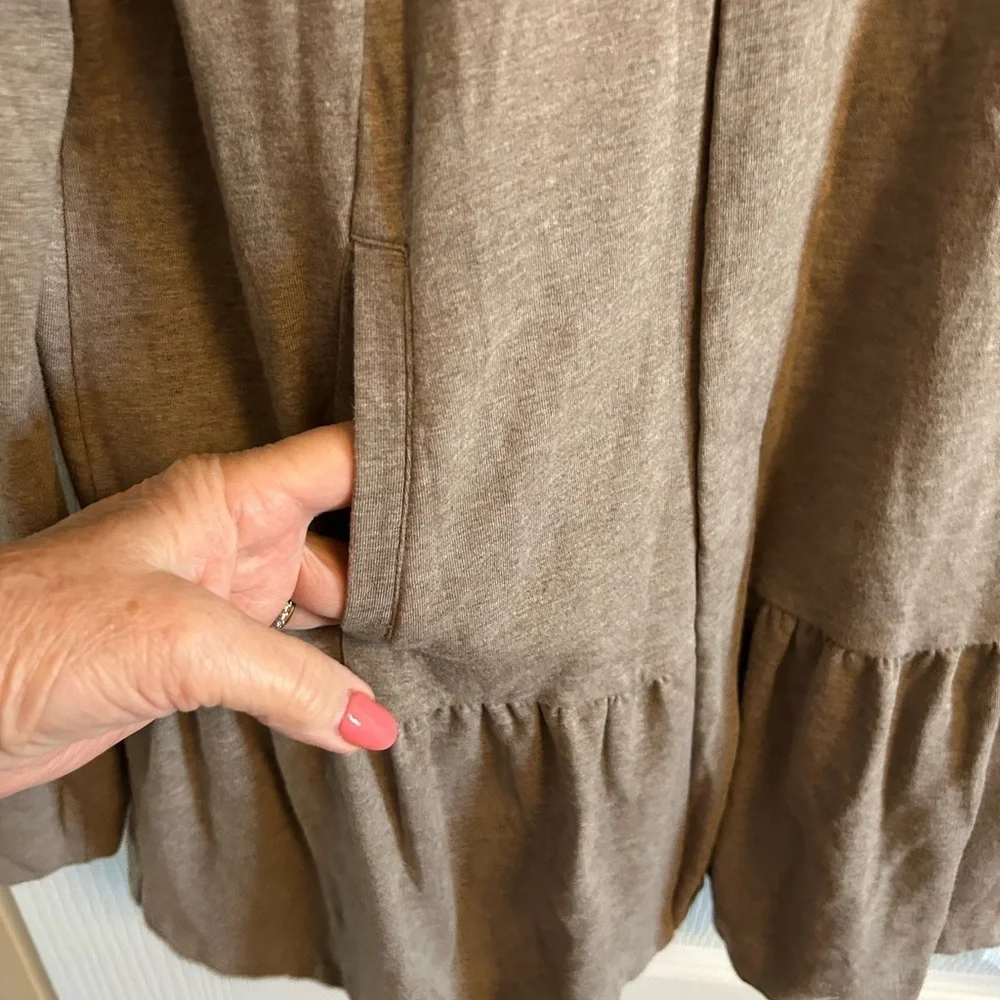 CAbi Tan Knit Topper